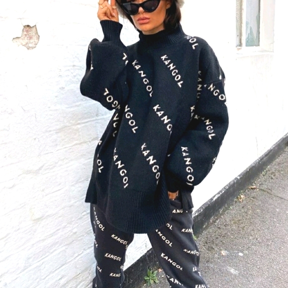 Kangol Sweaters Nwt Hm Kangol X Hm Collection Knit Logo Sweater